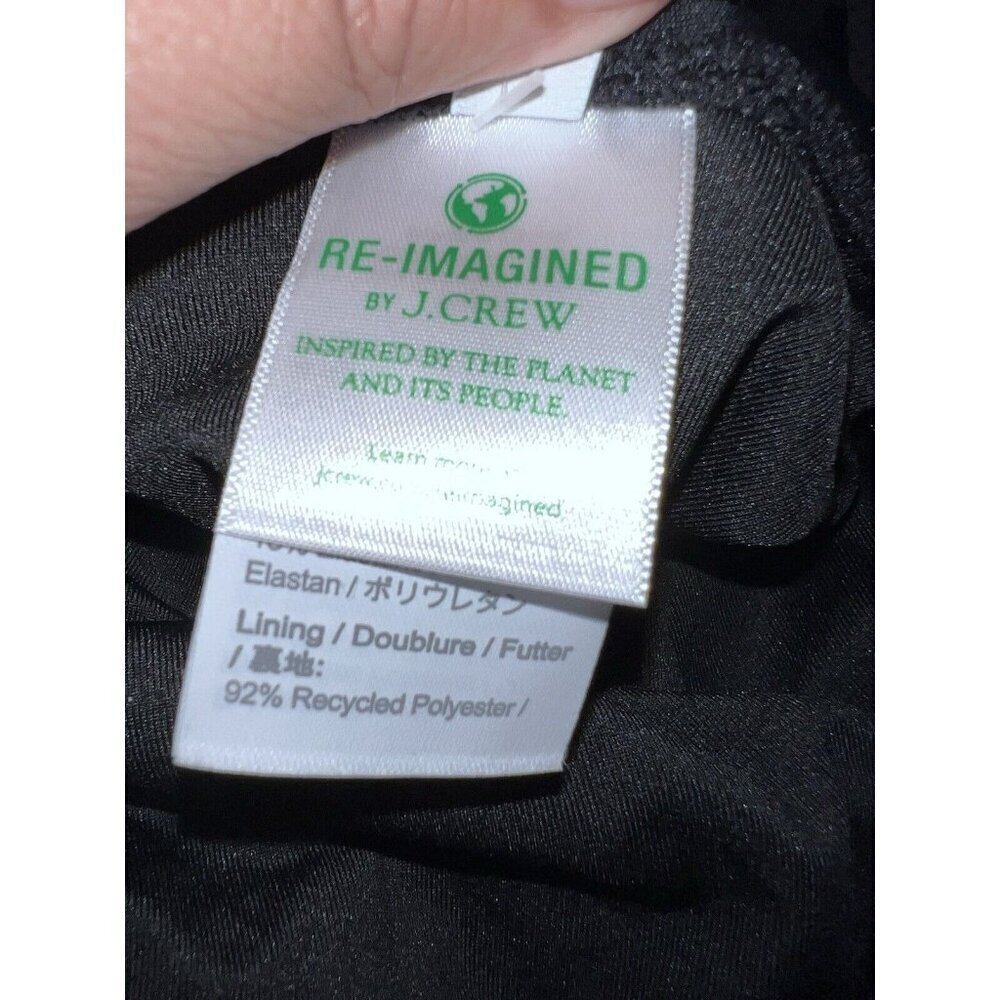NWT J. CREW High-support Cross-Back One-Piece Black Style BR016 Sz 6 - Picture 12 of 16